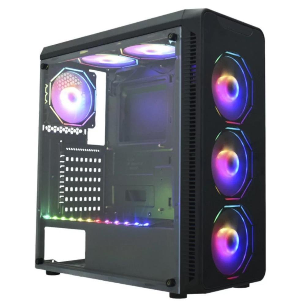 Gabinete Gamer KMex Infinity Polygon RGB CG08G8