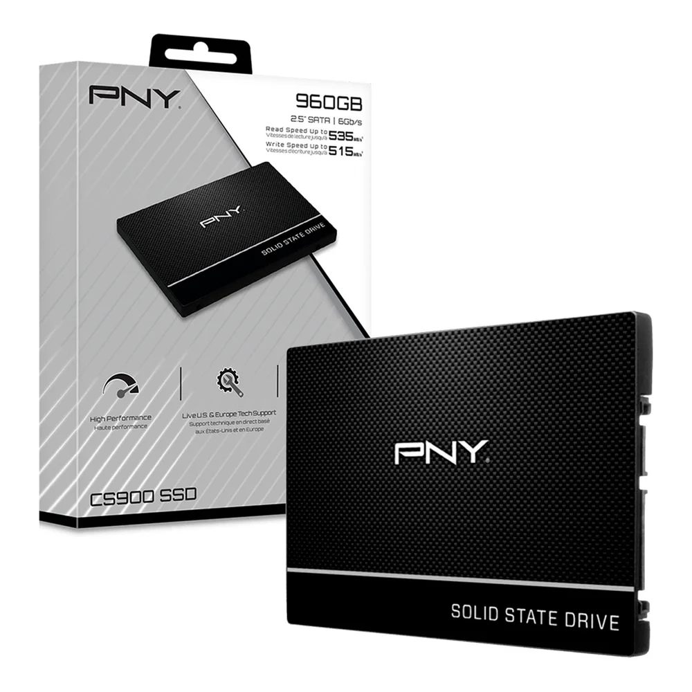 Hd Ssd 960Gb Pny Cs900 Leitura KaBuM