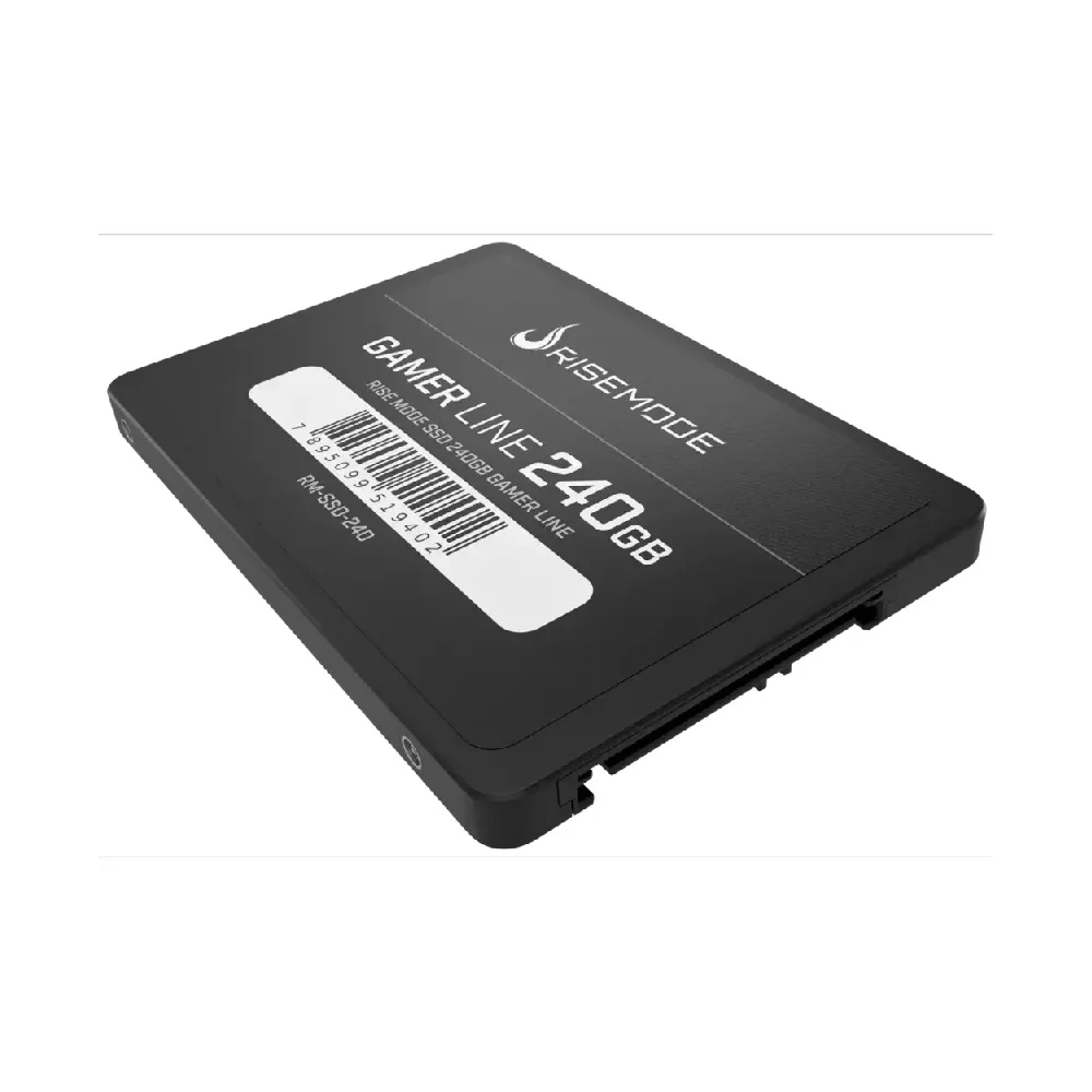 Imagem 4 de 5 do produto SSD Rise Mode Gamer Line, 240GB, Leitura: 530MB/s, Gravação: 520MB/s, SATA III,  Preto - RM-SSD-240