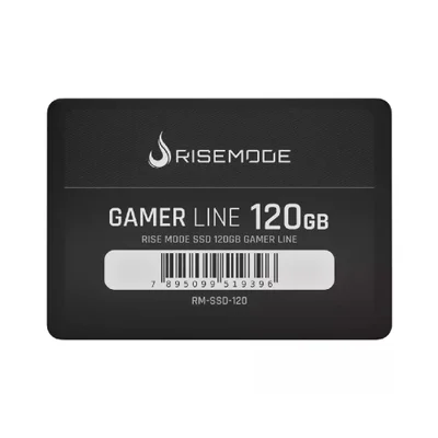 SSD Rise Mode Gamer Line, 120GB, Leitura: 530MB/s, Gravação: 520MB/s, SATA III,  Preto - RM-SSD-120