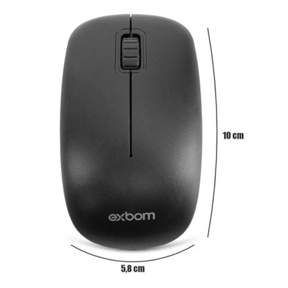 Imagem 4 de 5 do produto Mouse Sem Fio Exbom 2.4ghz