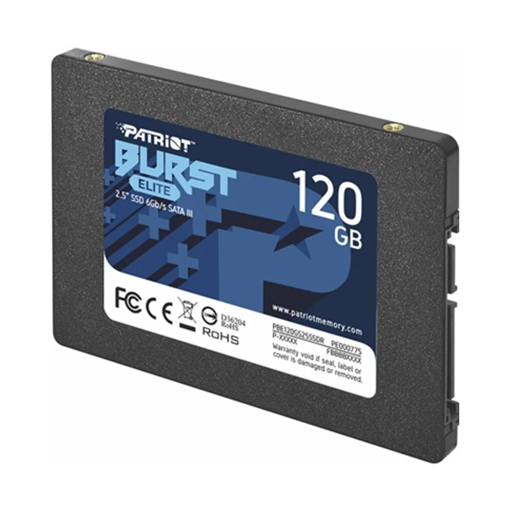SSD Patriot Burst Elite 120GB, 2.5 Pol, SATA III, Leitura 450MB/s E Gravação 320MB/s - Pbe120gs25SSDr SSD Patriot Burst Elite 120GB, 2.5 Pol, SATA III, Leitura 450MB/s E Gravação 320MB/s - Pbe120gs25SSDr