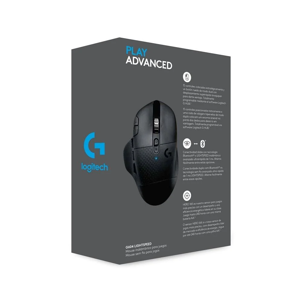 Mouse Gamer Logitech G604 Wireless Kabum