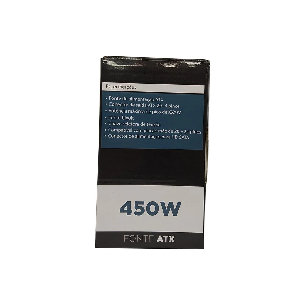 Imagem 4 de 5 do produto Fonte Knup ATX Cowboy Gamer, 450W, Bivolt, Para PC - KP-533