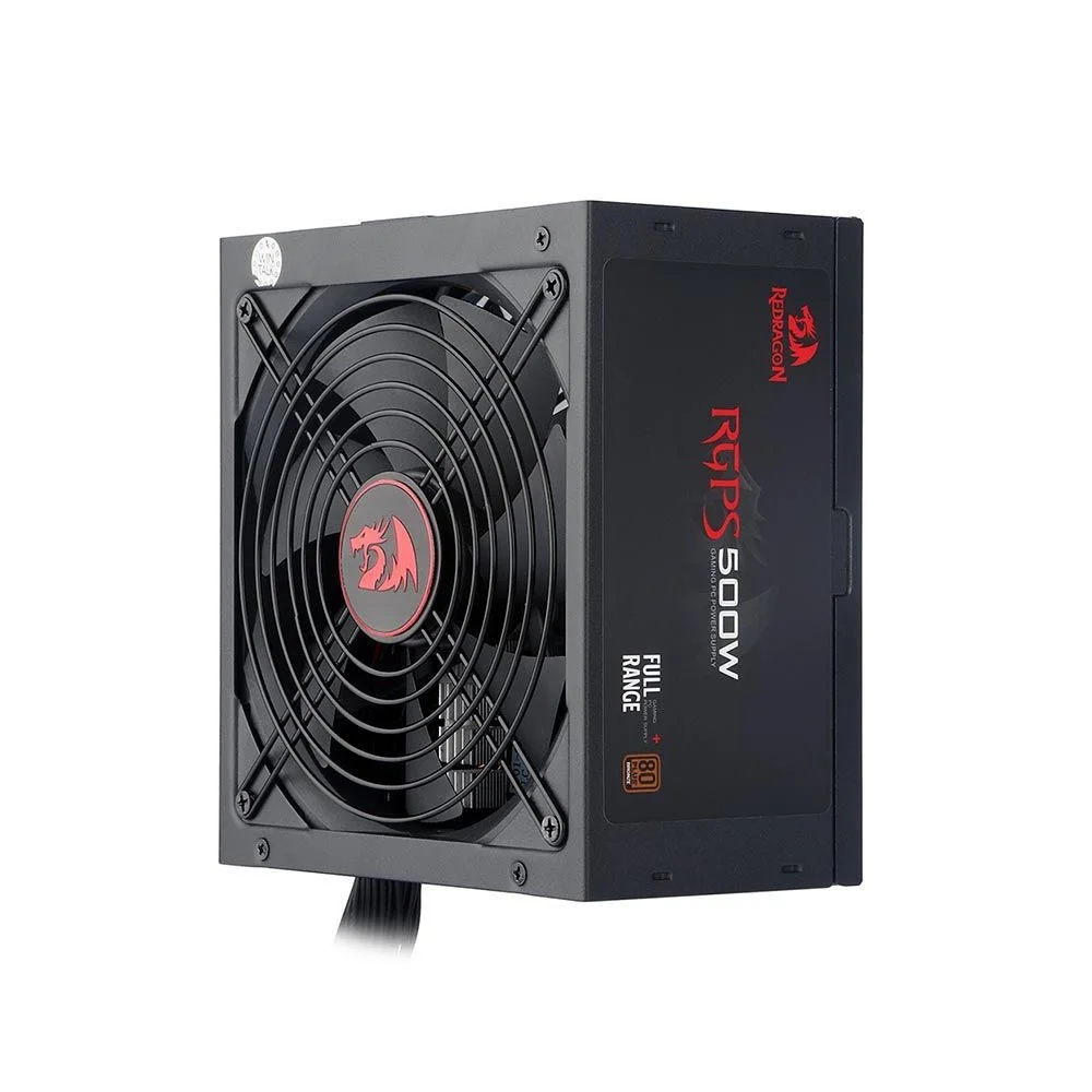 Imagem 4 de 5 do produto Fonte Redragon RGPS-500W, 500W, 80 Plus Bronze, PFC Ativo, Bivolt, Cabos Fixos - GC-PS001-1
