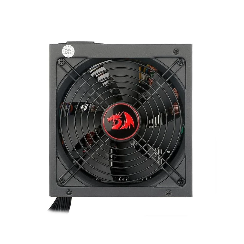 Imagem 2 de 5 do produto Fonte Redragon RGPS-600W, 600W, PFC Ativo, Bivolt, Cabos Fixos, Sem Cabo de Força, FAN 14cm - GC-PS002-1