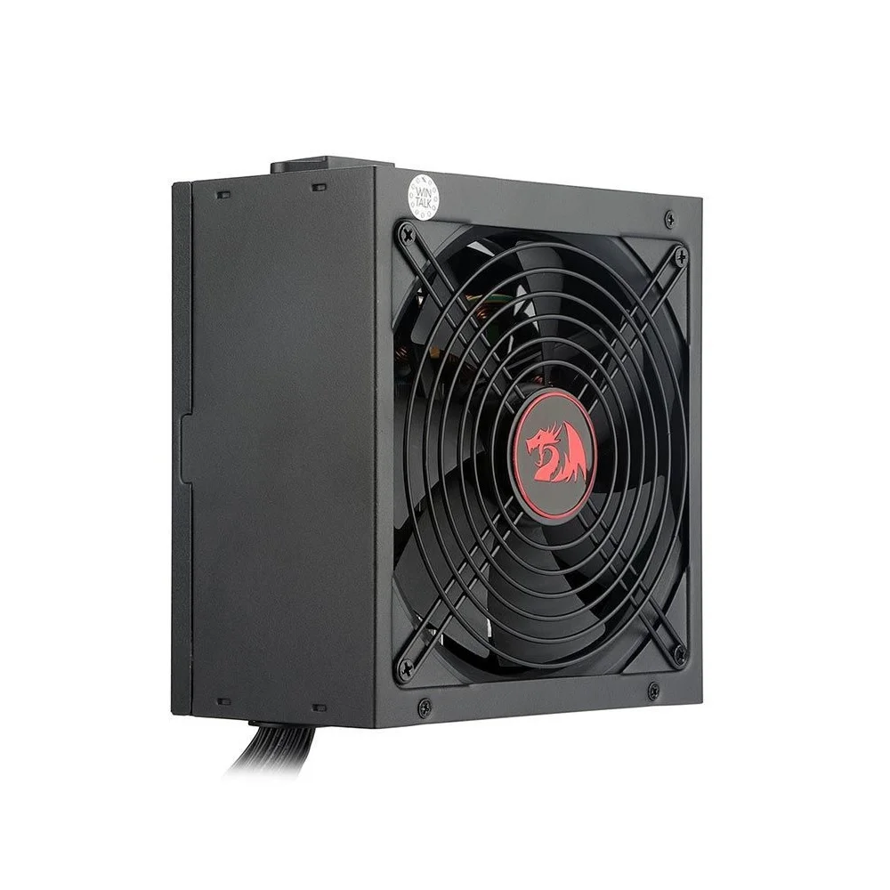 Imagem 4 de 5 do produto Fonte Redragon RGPS-600W, 600W, PFC Ativo, Bivolt, Cabos Fixos, Sem Cabo de Força, FAN 14cm - GC-PS002-1