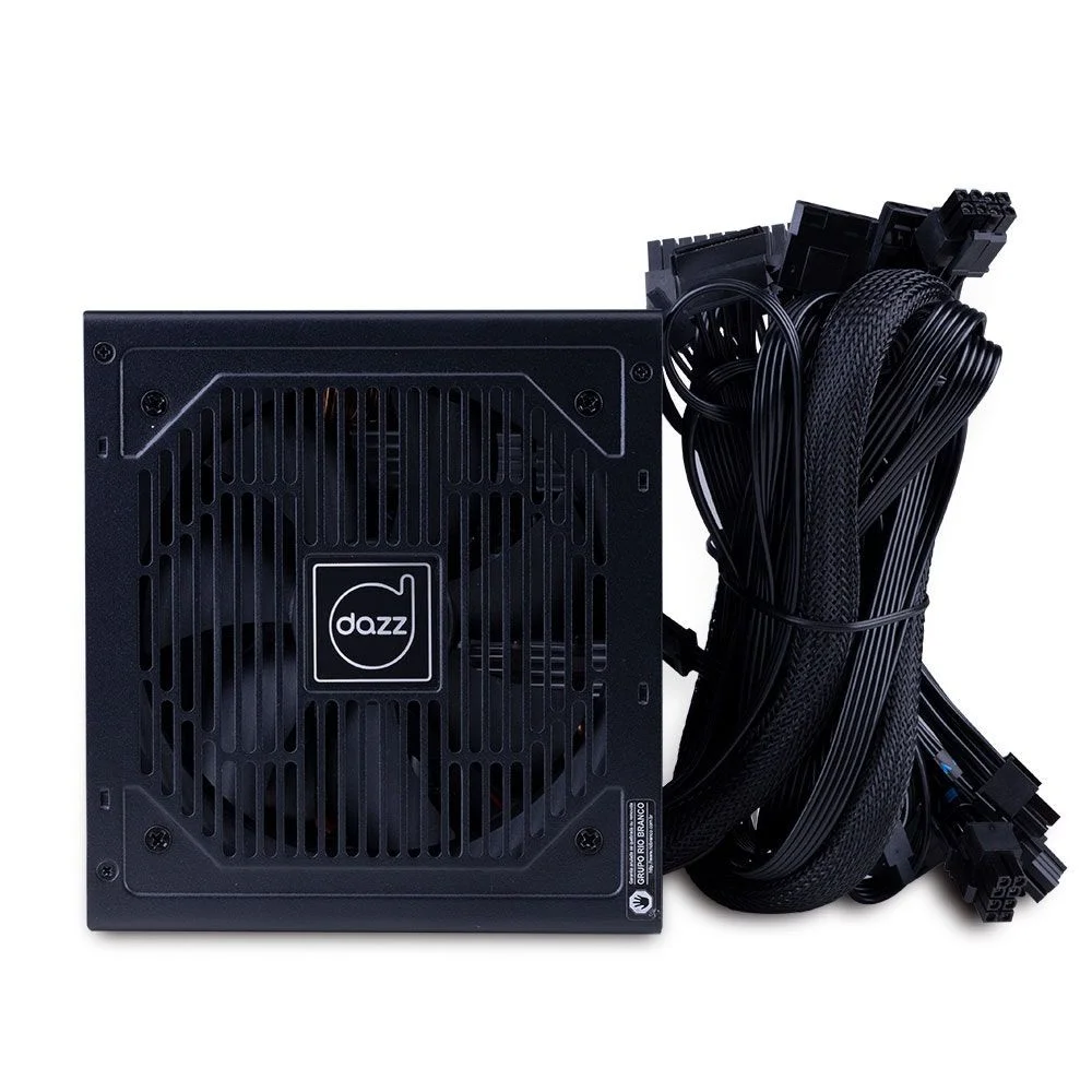 Imagem 2 de 5 do produto Fonte Dazz, 650W, 80 Plus Bronze, PFC Ativo, Bivolt, Com Cabo, Preto - 63000002