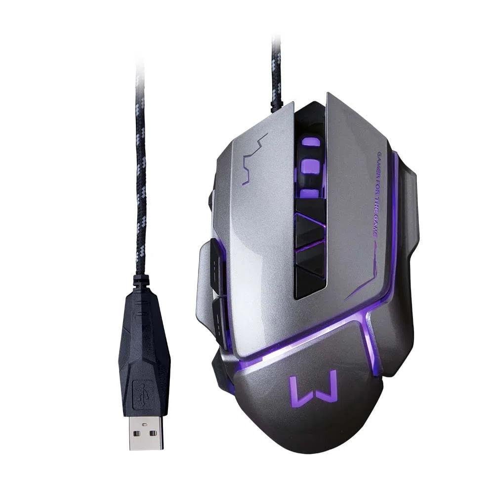 Mouse Gamer Multilaser Mo262 Warrior Ivor Kabum
