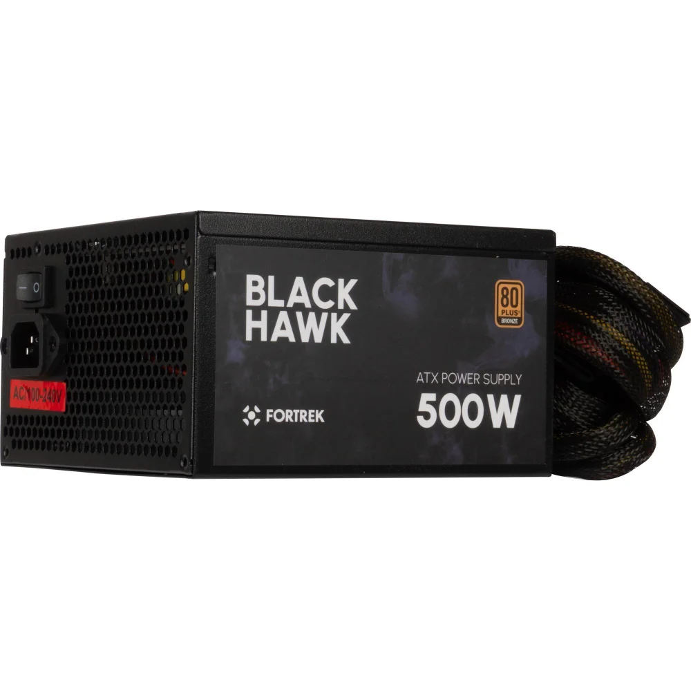 Imagem 5 de 5 do produto Fonte Fortrek ATX Black Hawk, 500W, 80 Plus Bronze, PFC Ativo