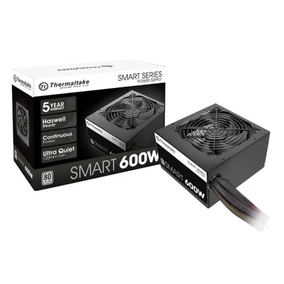 Fonte Thermaltake TT Smart ATX2.3, 600W, 80+ White, A-PFC - PS-SPD-0600NPCWBZ-W