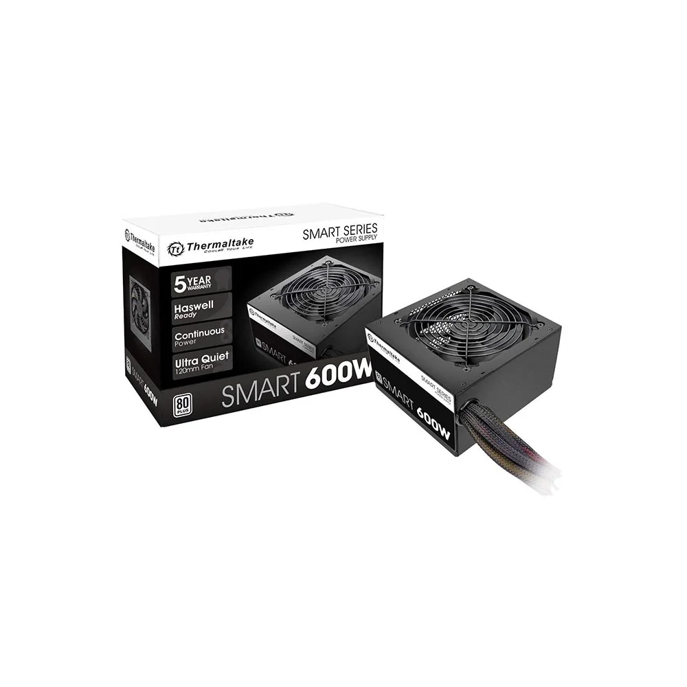 Imagem 3 de 5 do produto Fonte Thermaltake TT Smart ATX2.3, 600W, 80+ White, A-PFC - PS-SPD-0600NPCWBZ-W