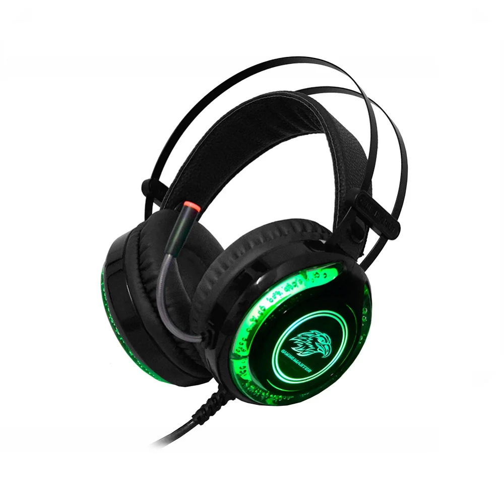 Imagem 3 de 5 do produto Headset Gamer K-mex Ars9300 Stereo Rgb P2 C/ Microfone - Preto