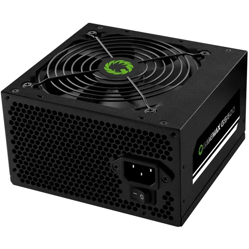 Imagem 3 de 5 do produto Fonte Gamemax Gs600, 600W, 80plus White, PFC Ativo, Preta