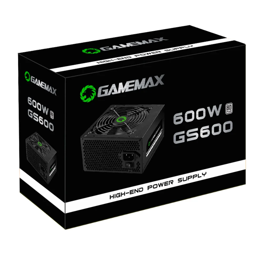 Imagem 5 de 5 do produto Fonte Gamemax Gs600, 600W, 80plus White, PFC Ativo, Preta