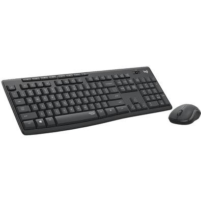 Kit Teclado e Mouse Logitech Silent Wireless Combo MK295 PT sem fioMantenha o foco e aumente sua produtividade com o Logitech MK295 Silent, um combo d