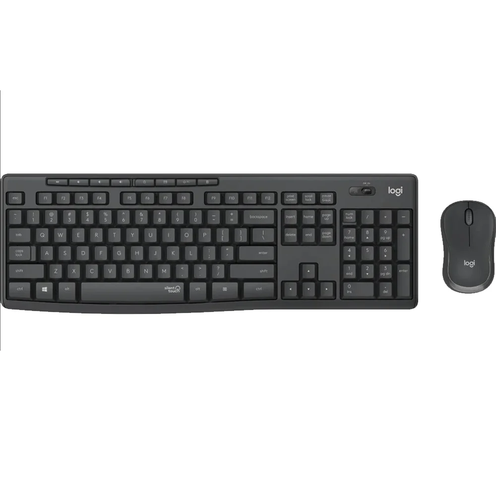 Imagem 5 de 5 do produto Kit Teclado E Mouse Logitech Wireless Multimídia Mk295 Silent - Preto
