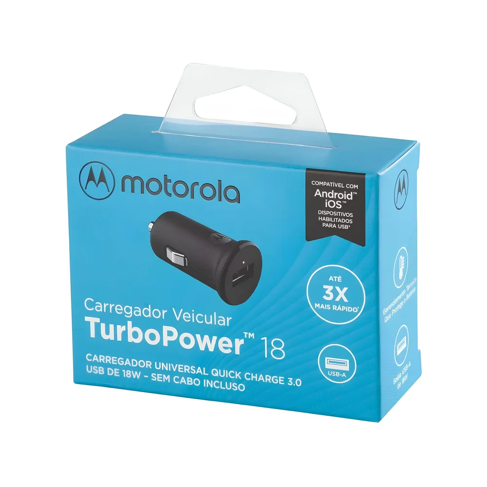 Carregador Veicular Turbo Power 18.