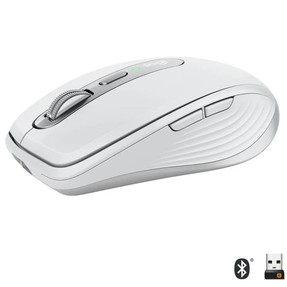 Imagem 2 de 5 do produto Mouse Sem Fio Logitech Mx Anywhere 3, Bluetooth Ou USB, Flow, Cinza - 910-005993