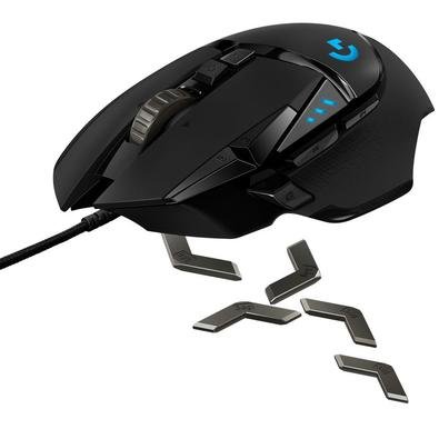 Mouse Gamer Logitech G502 Hero 16000 DPI RGB Lightsync 11 Botões Ajuste de Peso - 910-005550