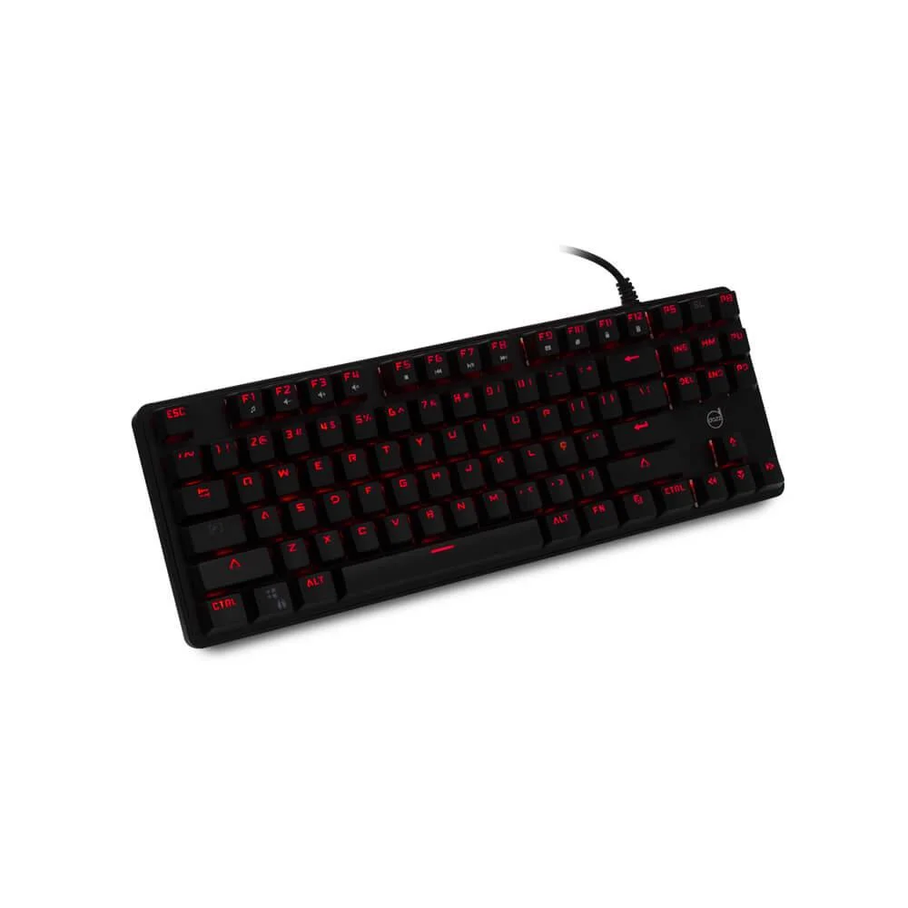 I*s様 Zz Deep Red Teclado Mecanico Dazz Alpha Red 625332 Kabum