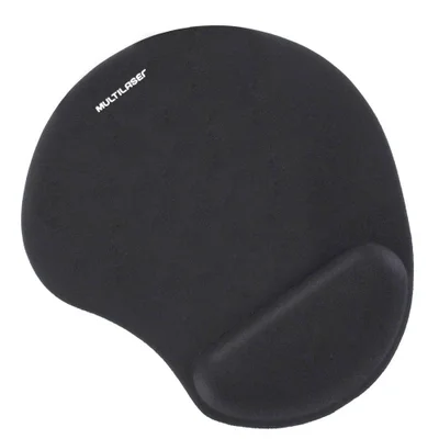 Mouse Pad Multilaser Ac024, Ergonômico, Com Apoio De Pulso Em Gel, Preto