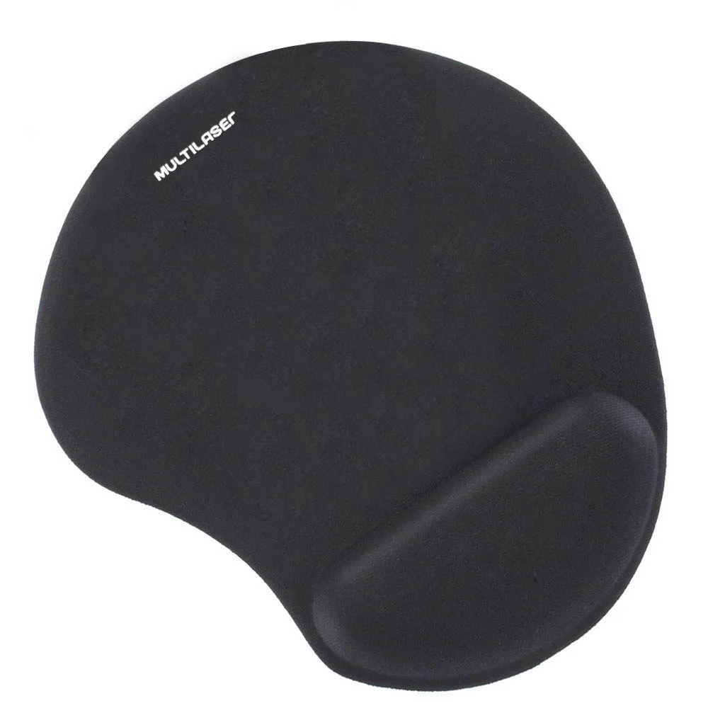 Mouse Pad Multilaser Ac024, Ergonômico, Com Apoio De Pulso Em Gel, Preto