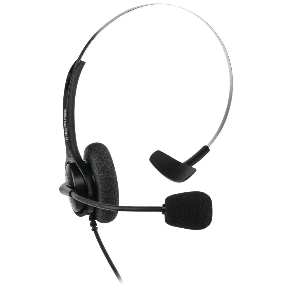 Imagem 3 de 5 do produto Headset Intelbras CHS-40 RJ9, Microfone Flexível, Preto -  4010040