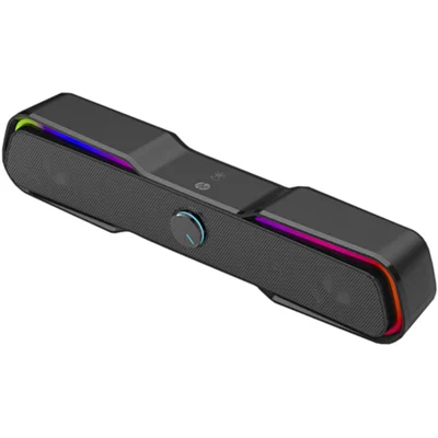 Caixa De Som Soundbar Gamer HP DHE-6002, LED, RGB, 4W, Preto - 8yj93aa