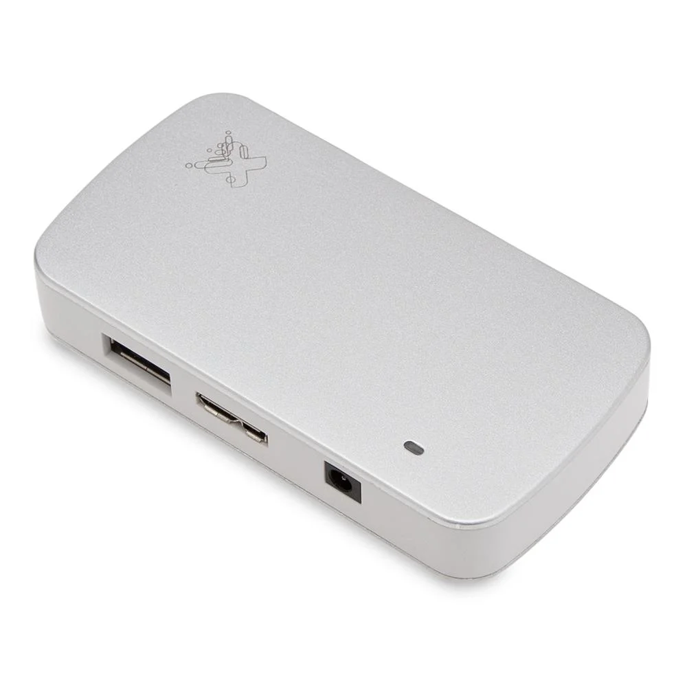 Imagem 3 de 4 do produto Hub Maxprint C/ 4 Portas Usb 3.0 + 1 Porta Micro Usb 3.0 + 1porta Dc - Branco