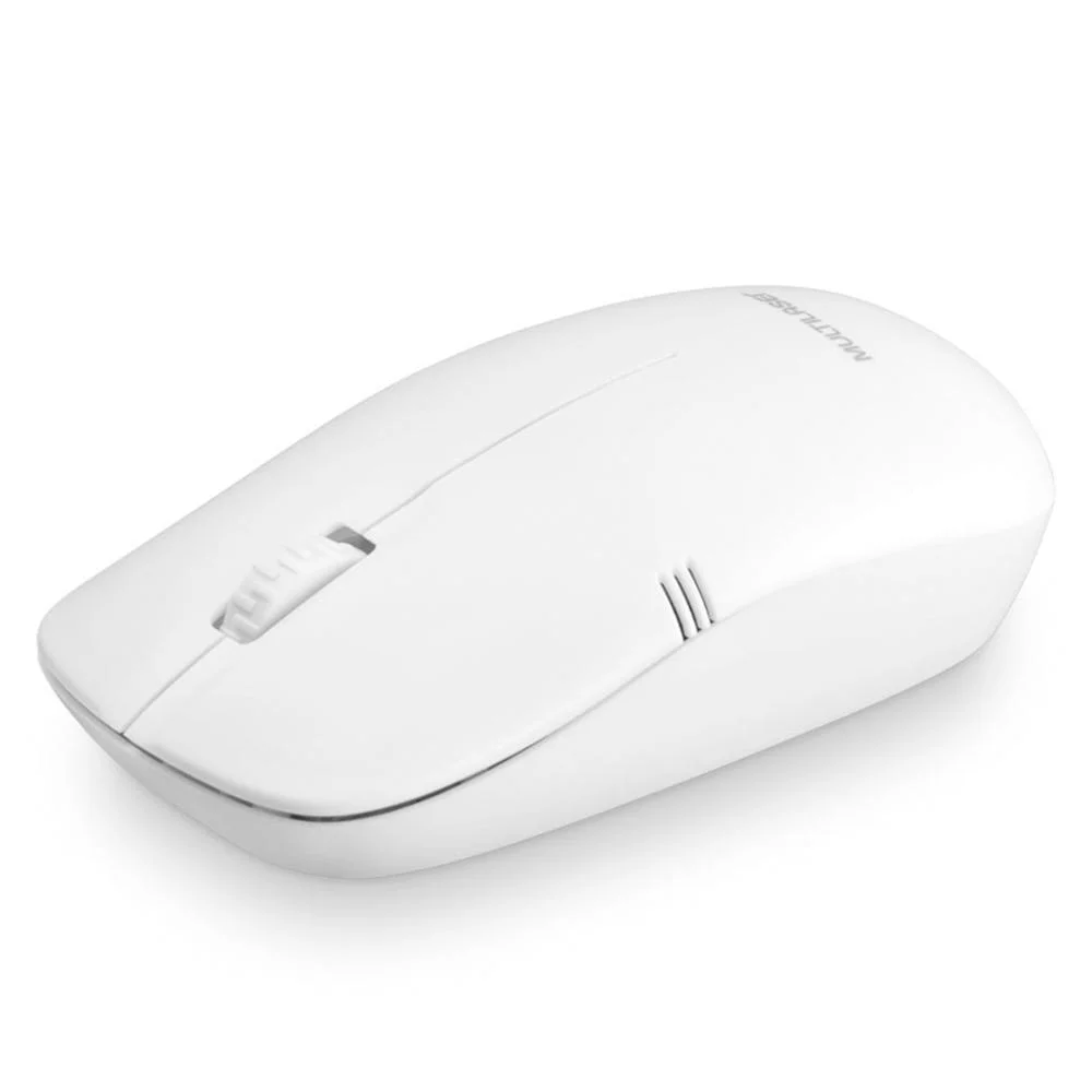 Imagem 3 de 5 do produto Mouse Sem Fio Multi Lite, Wireless 2.4Ghz, USB, 1200 DPI, Branco - MO286