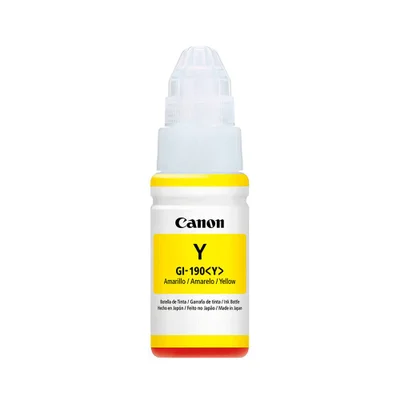 Tinta Canon Gi-190y Gi-190 Gi190 Amarela Original Para Pixma Maxx G2100 G4100 G3111 Refil De 70ml
