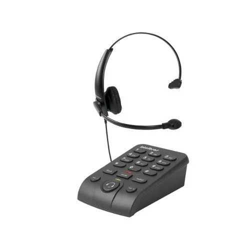 Headset Intelbras Hsb50, Com Cancelamento De Ruído, Leds Indicadores, Preto
