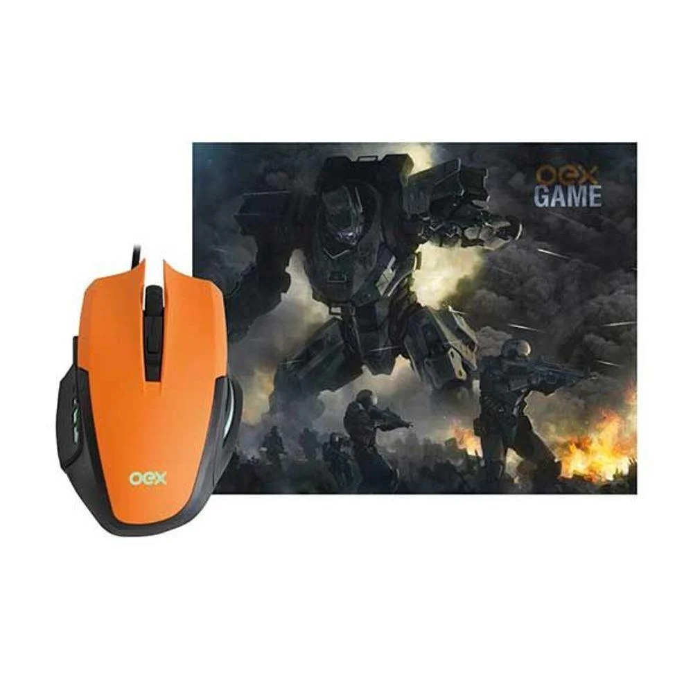 Imagem 3 de 4 do produto Combo Clash Gamer Oex Mouse 3200dpi + Mousepad Mc-103