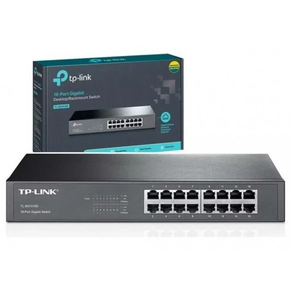 Switch TPLink No Gerenciável 16 Portas KaBuM
