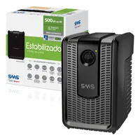 Estabilizador Sms Revolution Speedy 500va, Entrada Bivolt Automático, Saída 115v, 6 Tomadas - 16620 Estabilizador Sms Revolution Speedy 500va, Entrada Bivolt Automático, Saída 115v, 6 Tomadas - 16620