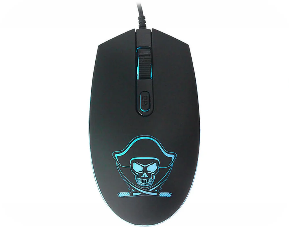 Imagem 5 de 5 do produto Mouse Gamer K-mex Pirata, Led, 1200dpi, M3400, Optico