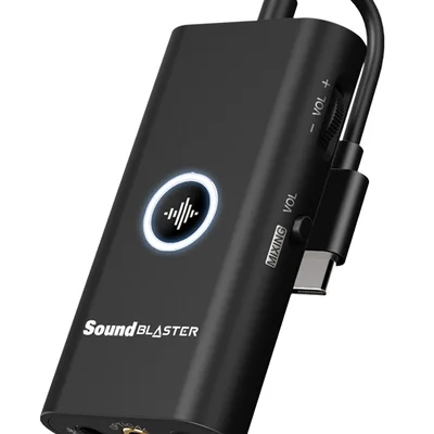 Placa De Som - Sound Blaster G3 - Portatil Usb-c Para Ps4, Switch, PC E Mac -70sb183000000