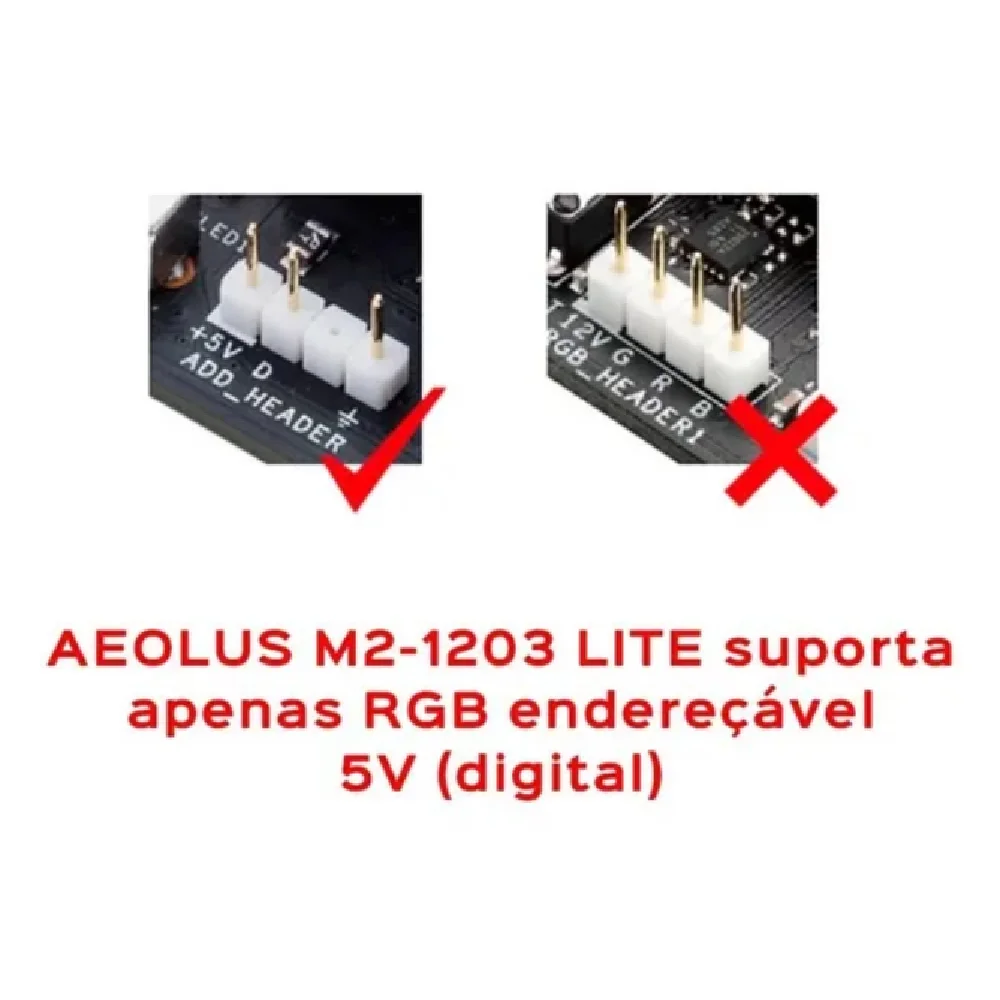 Imagem 5 de 5 do produto Kit Cooler FAN com 3 Unidades GAMDIAS Aelous, 120mm, RGB, Lite - M2-1203
