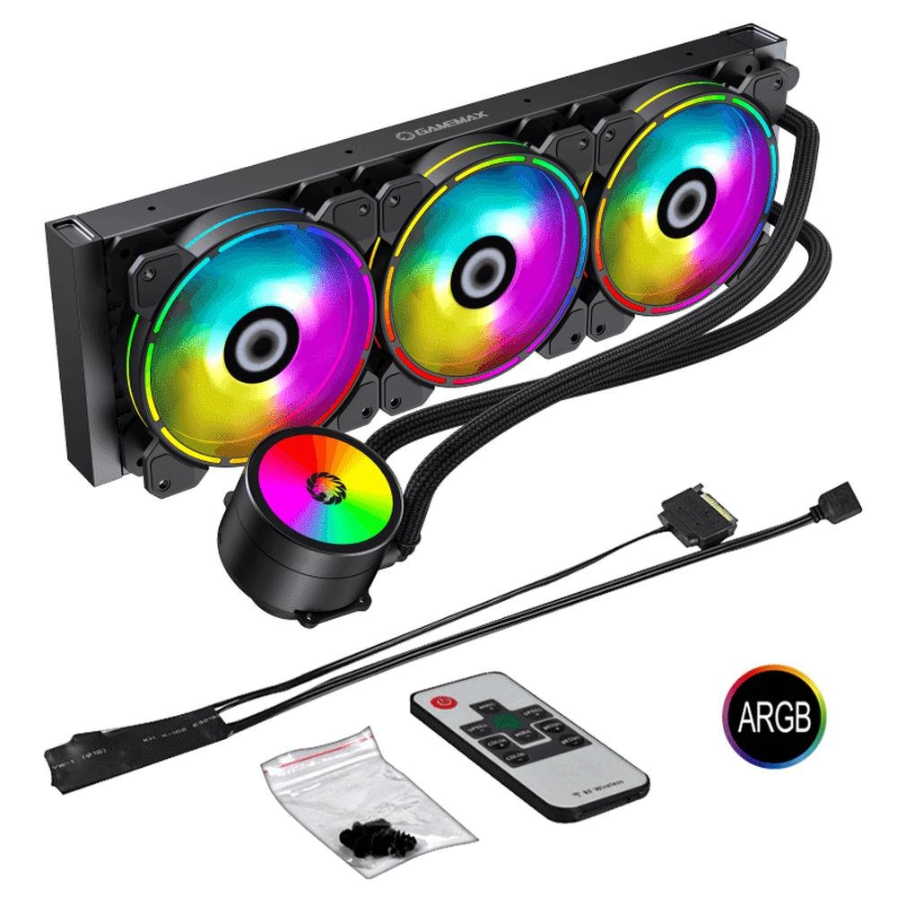 Water Cooler Argb 3 Fan +contr Remoto Ice Chill 360 Gamemax KaBuM!