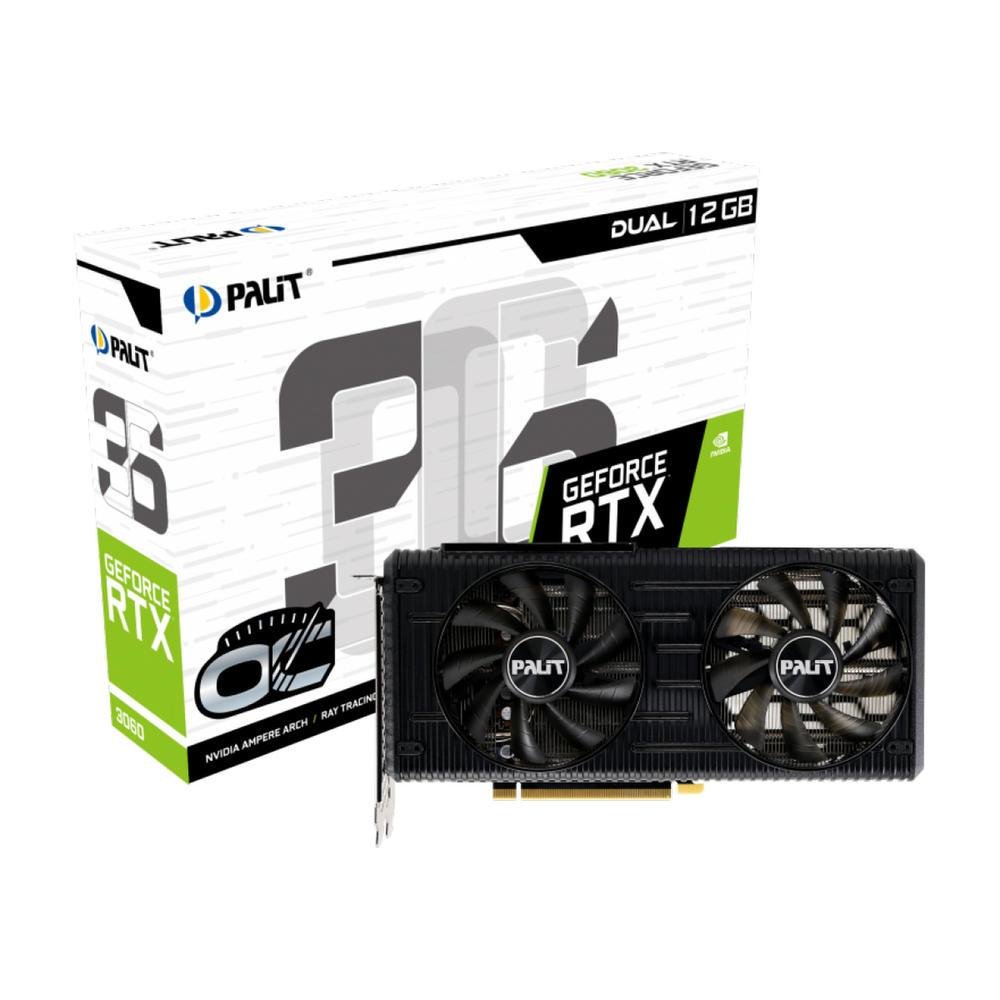 グラフィックボード・グラボ・ビデオカード PALIT GeForce RTX 3060 Dual OC GeForce RTX 3060 Dual OC LHR, 12GB, 192 Bit, GDDR6 | KaBuM!