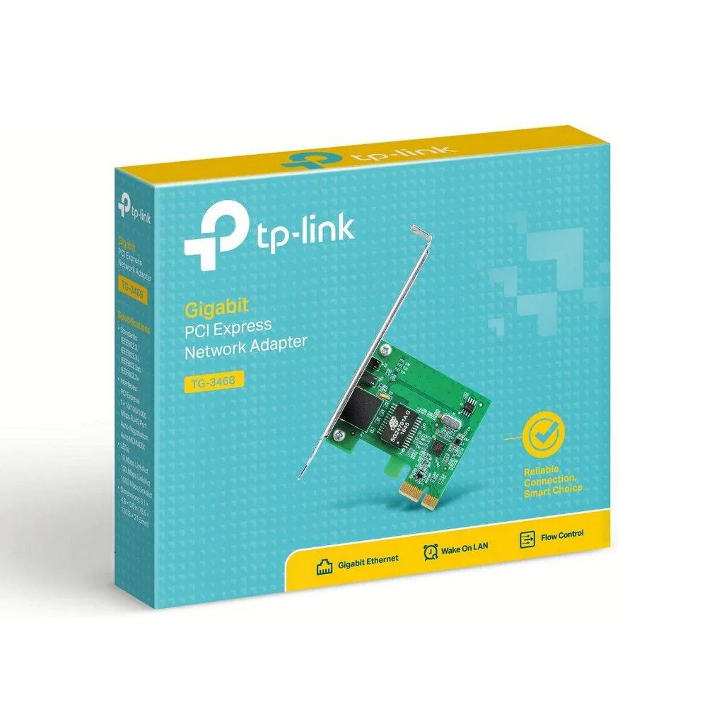 Imagem 2 de 5 do produto Adaptador de Rede TP-Link, Gigabit, PCI Express - TG-3468