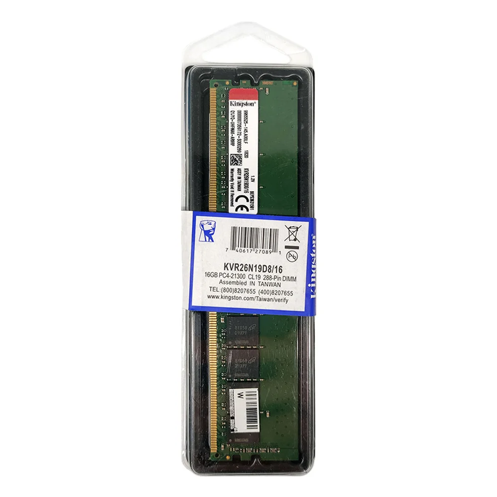 Memória Kingston 16Gb Ddr4 2666Mhz Cl19 Kabum
