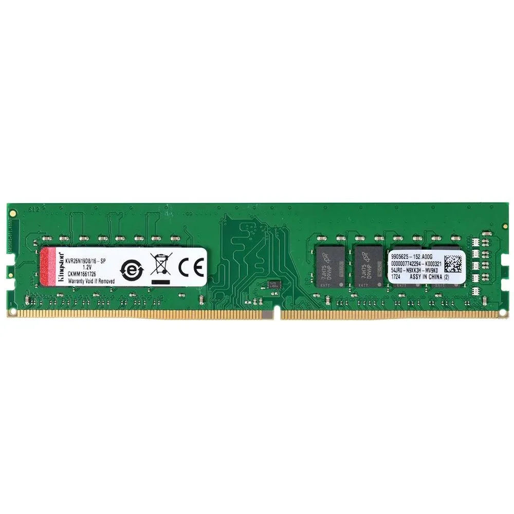 Imagem 3 de 5 do produto Memória Kingston, 16GB, 2666MHz, DDR4, CL19 - KVR26N19D8/16