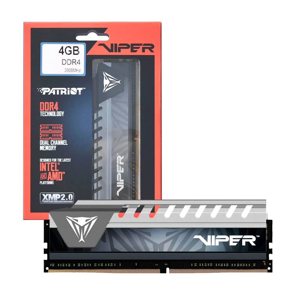 Viper DDR4 4000MHz 16GB x 2枚 Memória DDR4 Patriot Viper RGB, 16GB (2x8GB) 4000MHz, Black