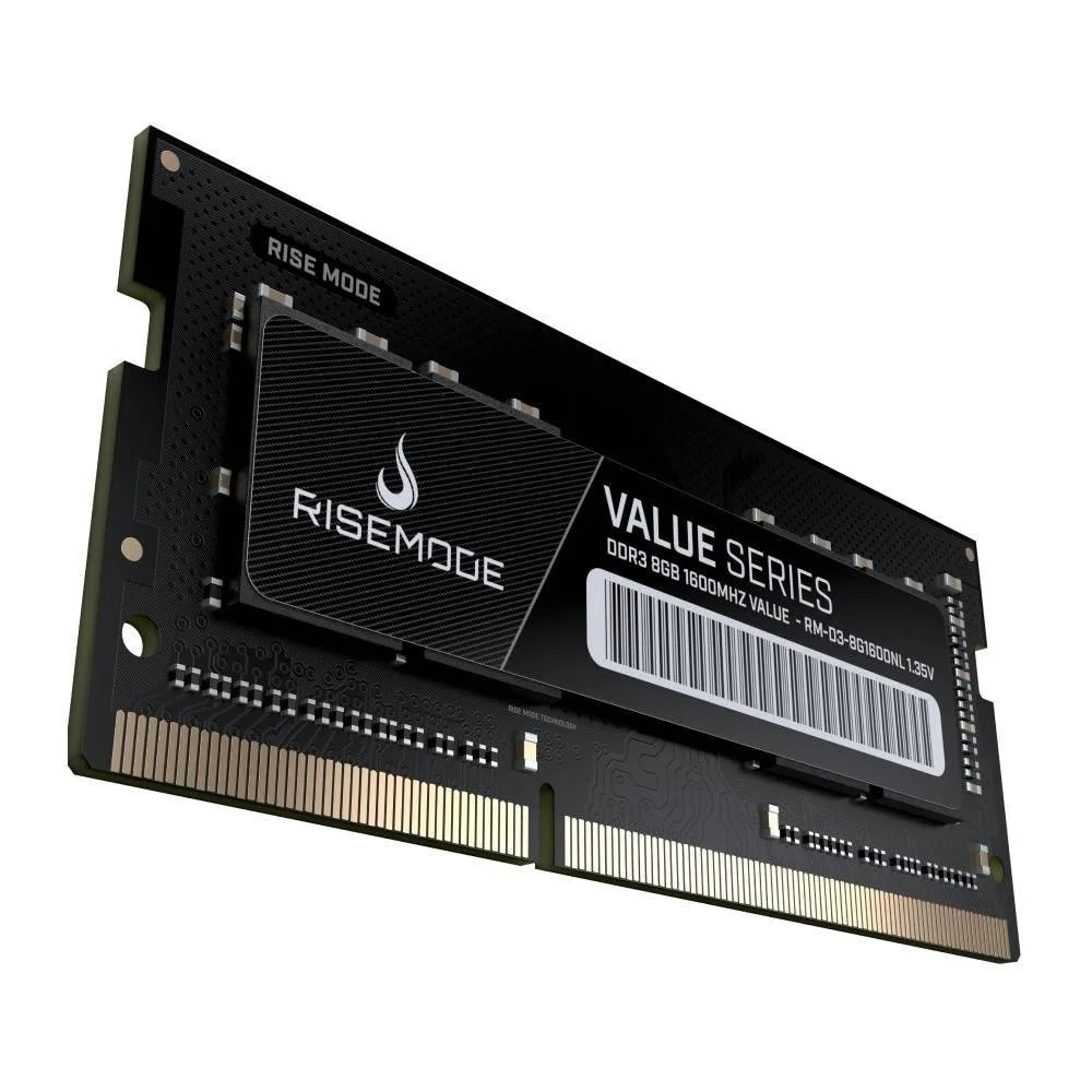 Memória Notebook Rise Mode Value Series 8GB DDR3L 1600MHz - RM-D3-8G1600NL