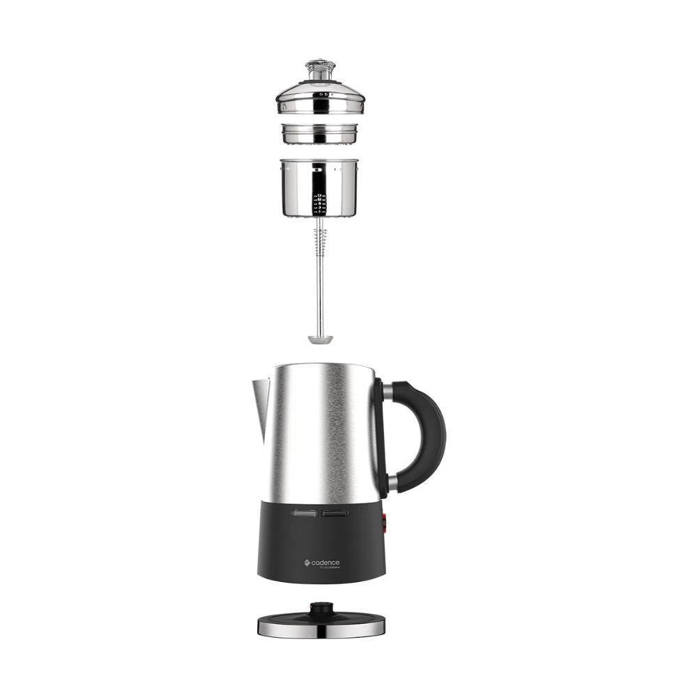 Imagem 3 de 5 do produto Cafeteira Elétrica Cadence Picolla Italiana 750ml Inox - 110V