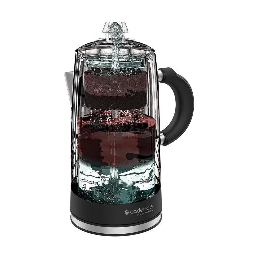 Imagem 5 de 5 do produto Cafeteira Elétrica Cadence Picolla Italiana 750ml Inox - 110V
