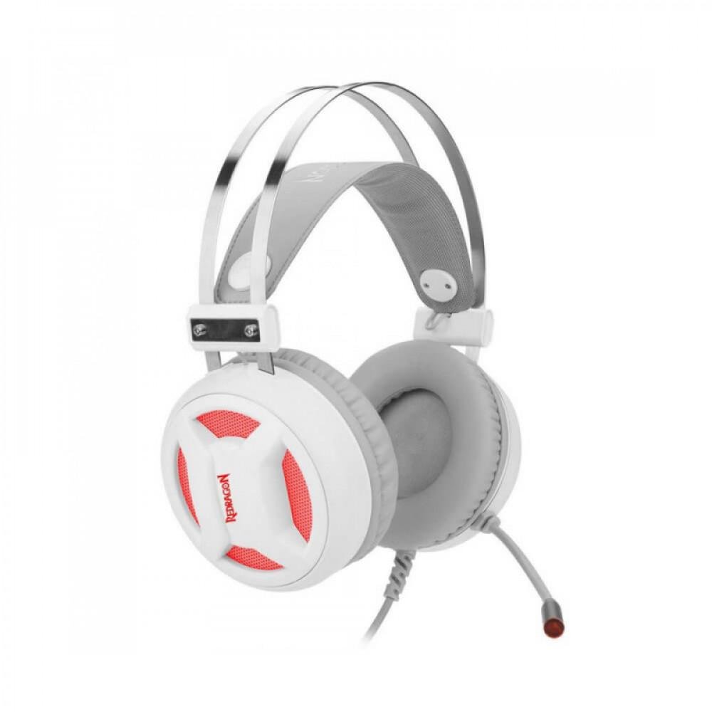 Headset Gamer Usb Redragon Minos Lunar White H210w | KaBuM!