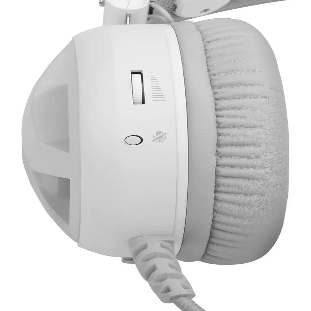 Headset Gamer Usb Redragon Minos Lunar White H210w | KaBuM!